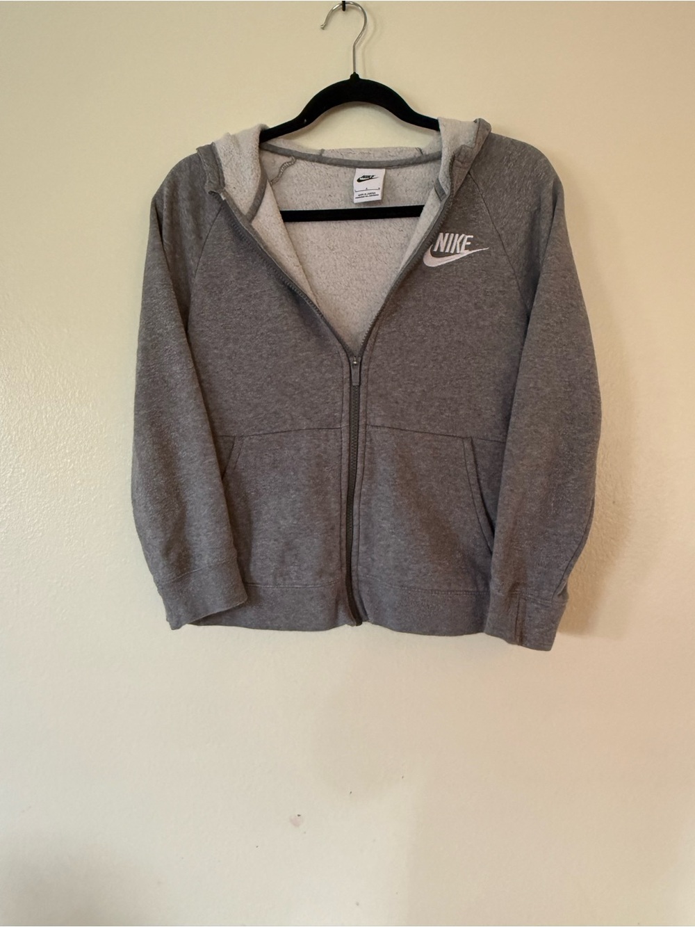 Nike Women’s Gray Full-Zip Hooded Jacket